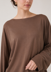 Bat style knit top