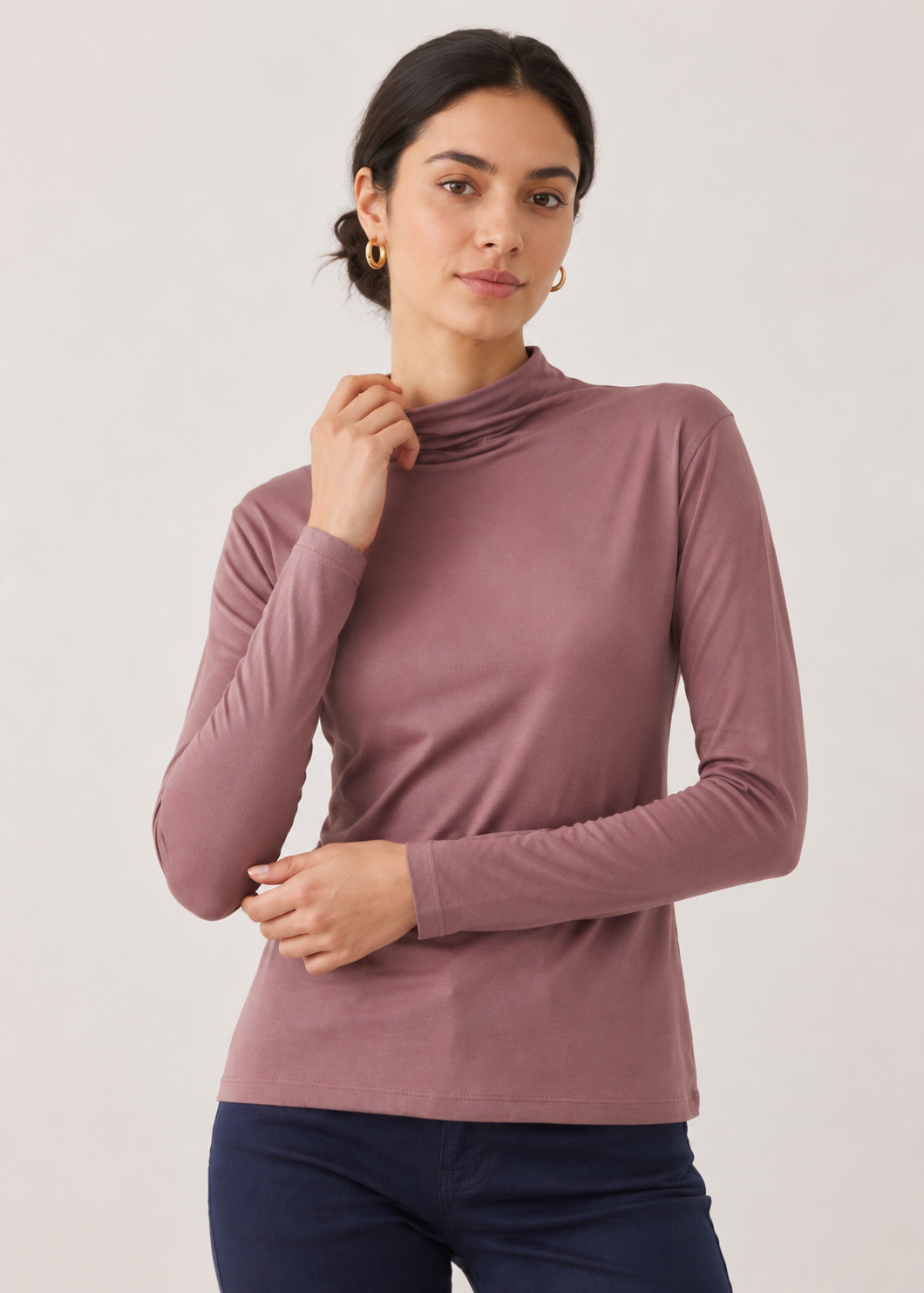 MOCK NECK TOP