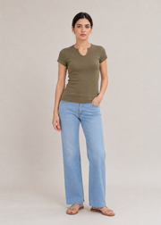 V-Cut Neck Tshirt