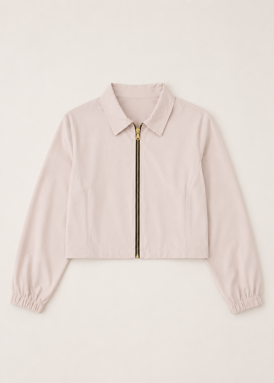 cropped full zip jacket - WJ011SS26