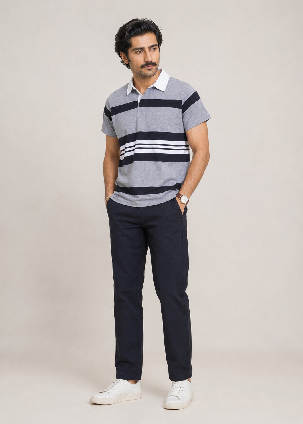 Striped Polo Shirt