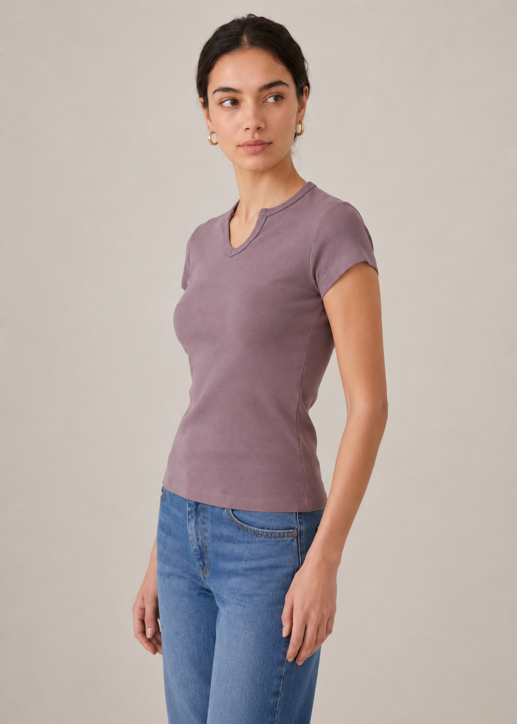 V-Cut Neck Tshirt