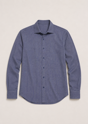 linen blend checkered shirt