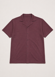 knotch collar knit shirt