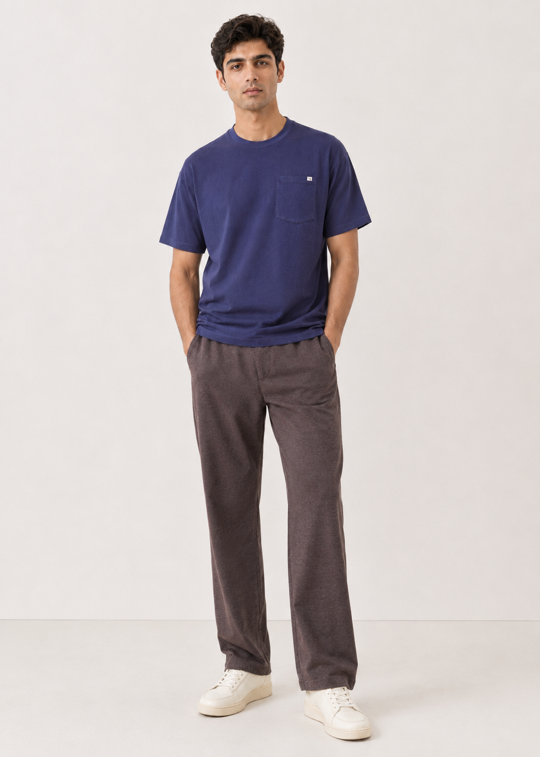 Crew Neck Pocket T-Shirt
