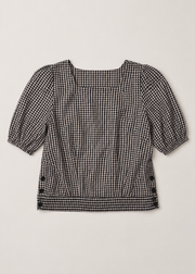 cropped checkered top