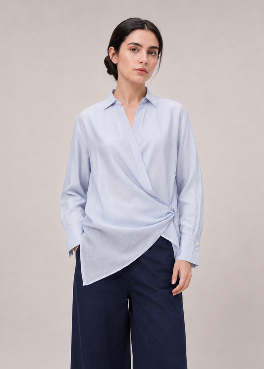 CHIC OVERLAPPED TOP