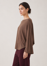 Bat style knit top