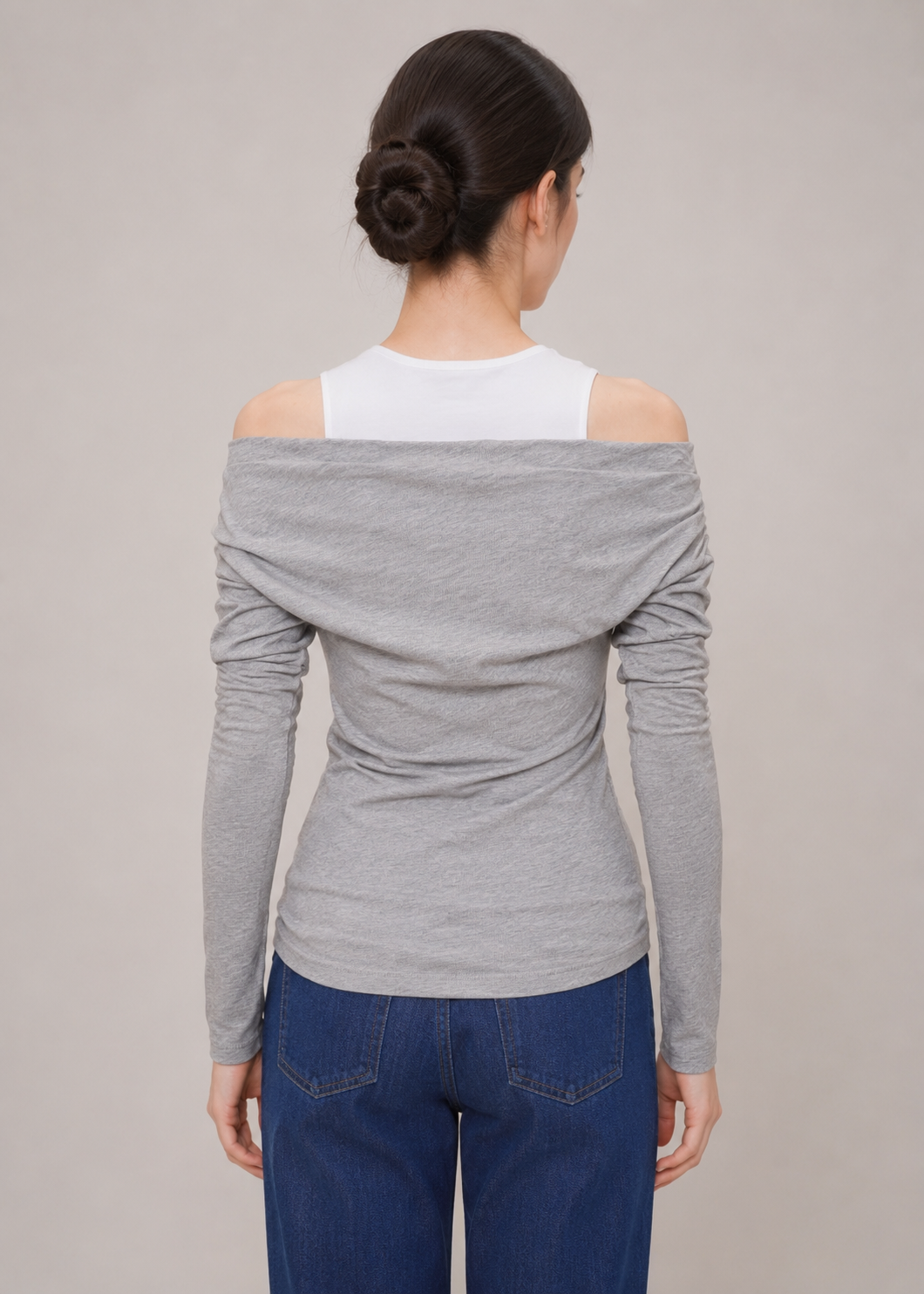 double shirt off shoulder top