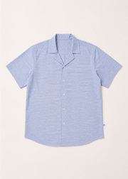 Notch Collar Cotton Shirt