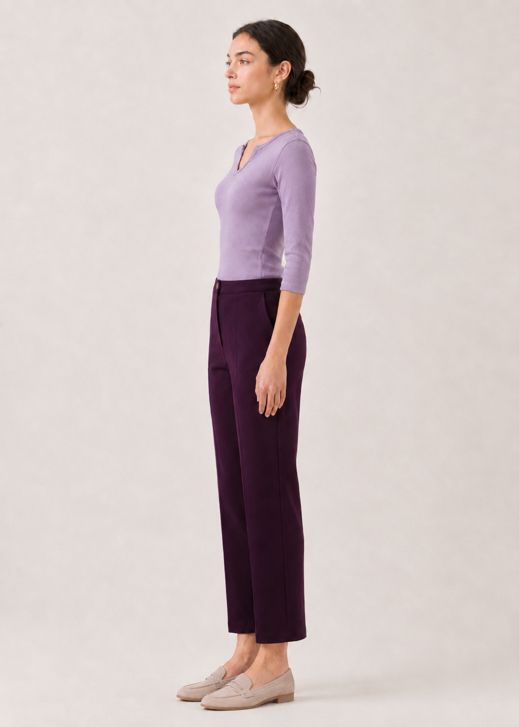 Straight fit knit Trousers