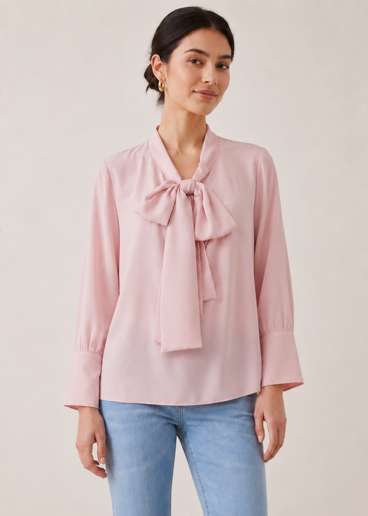 CASUAL BOW-TIE TOP