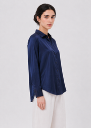 NOTCH COLLAR JACQUARD SHIRT