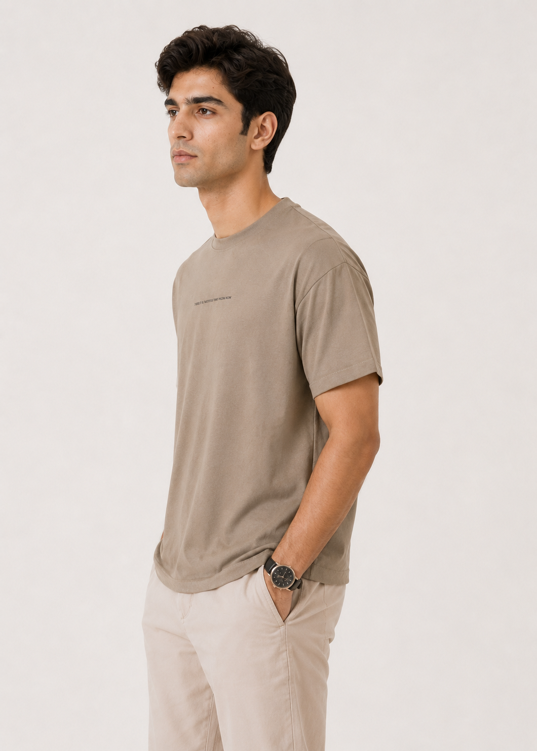 Slogan Crew Neck T-Shirt