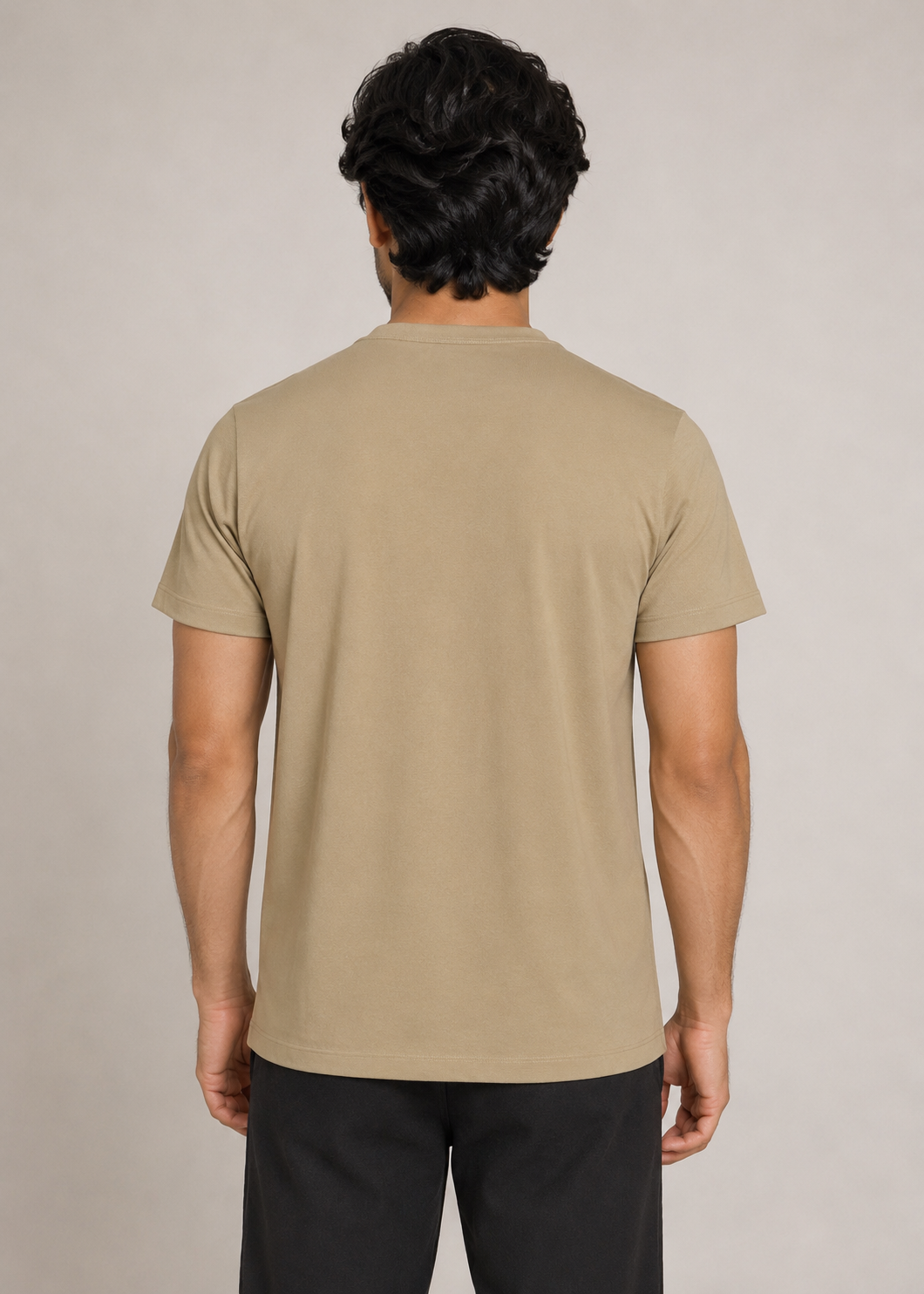 Blended Pique Henley T-Shirt