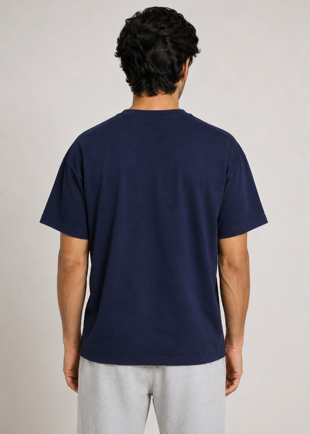 Crew Neck Suede Pocket T-Shirt