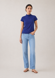 mock neck tshirt - WKT05SS26A