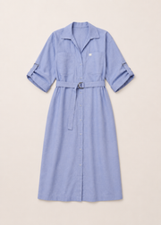 Front Open Woven Dress