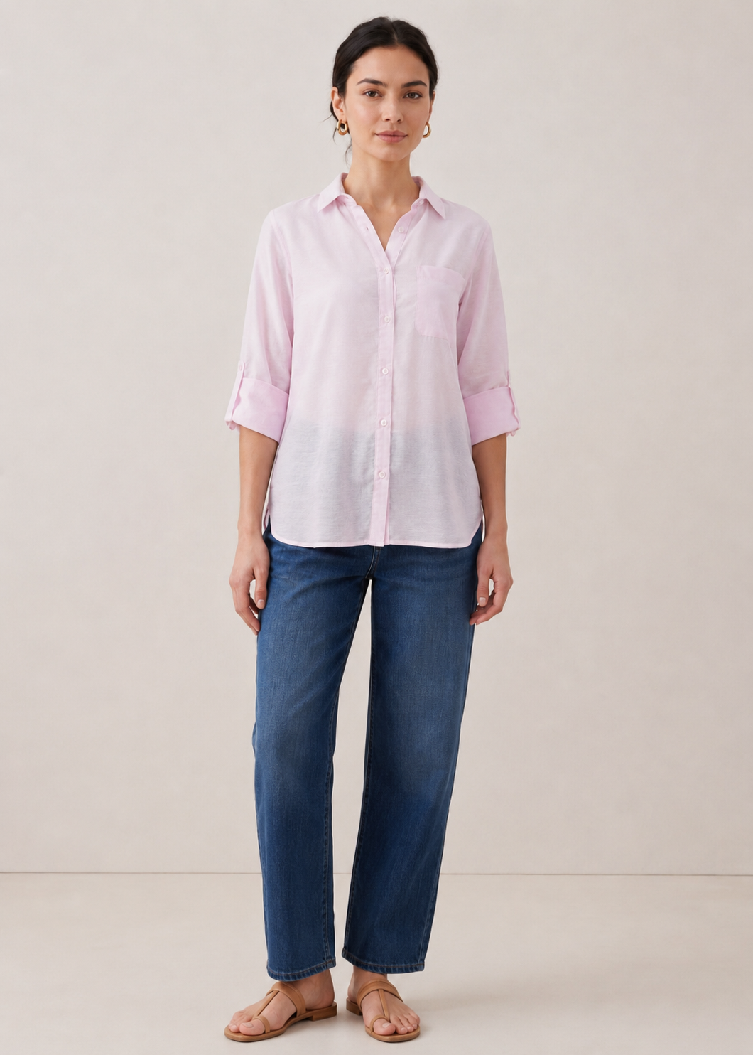 Classic Button down shirt - WWS042SS26B