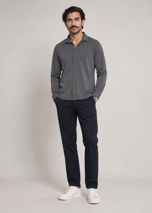 athleisure button down shirt