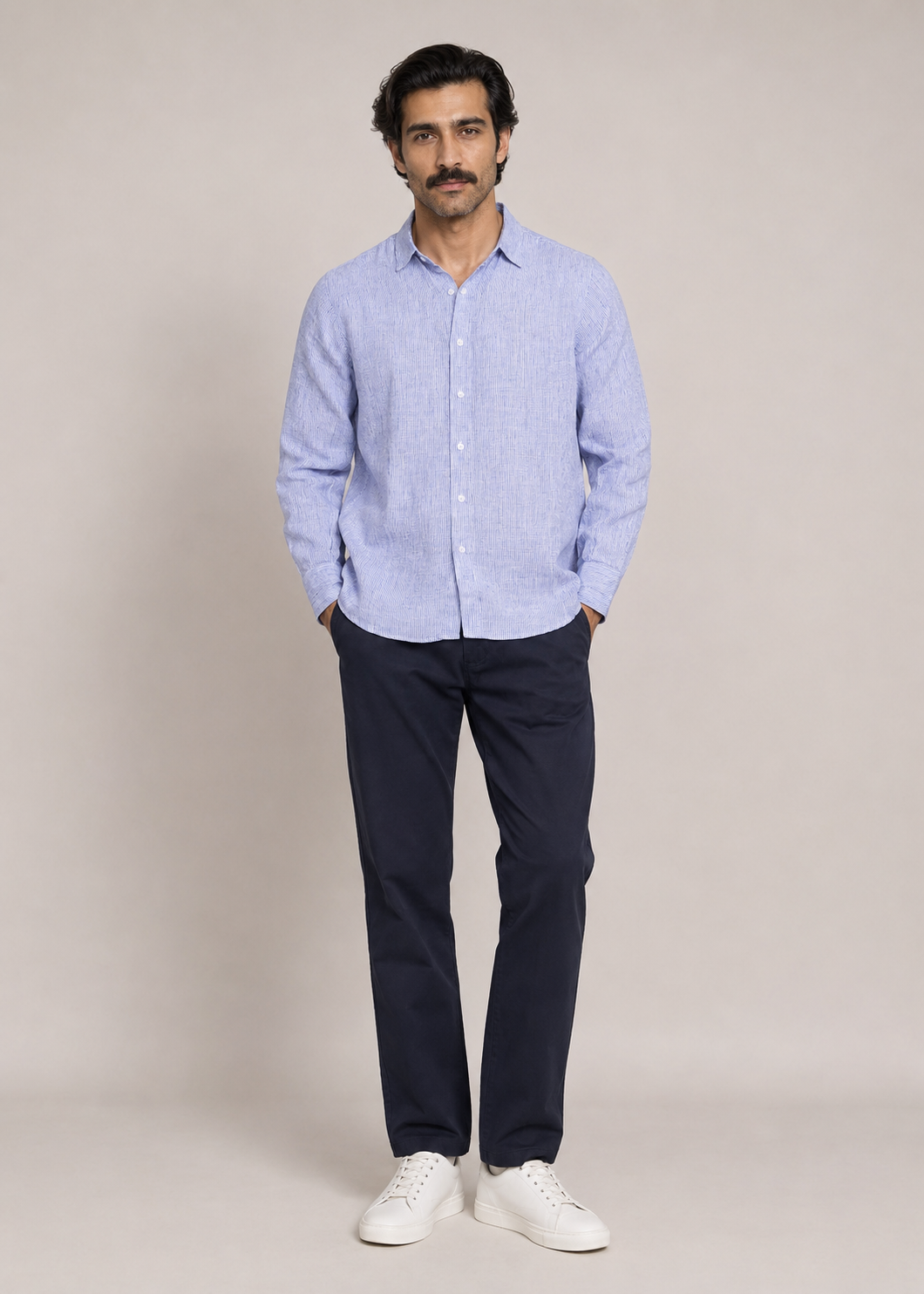 pin stripe linen shirt