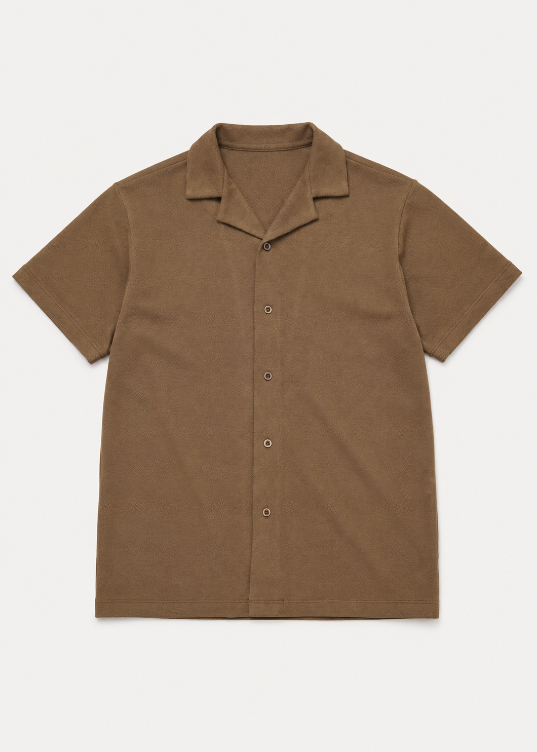 knotch collar knit shirt