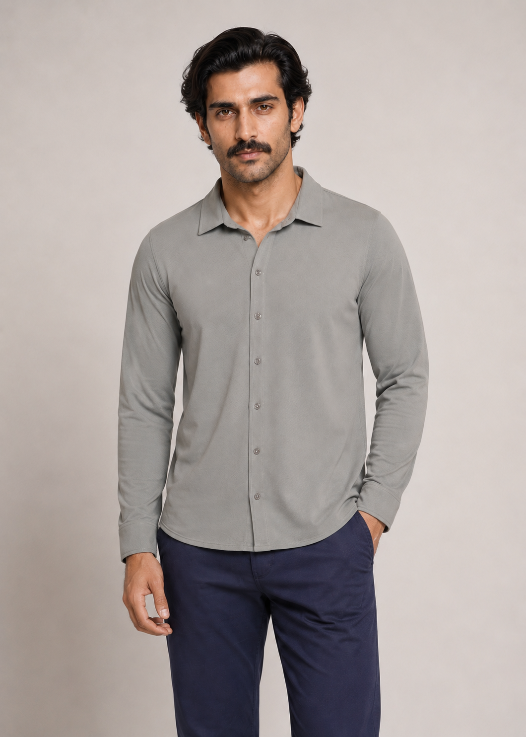 athleisure button down shirt