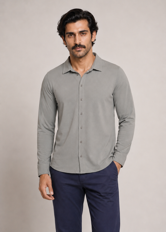 ATHLEISURE BUTTON-DOWN SHIRT
