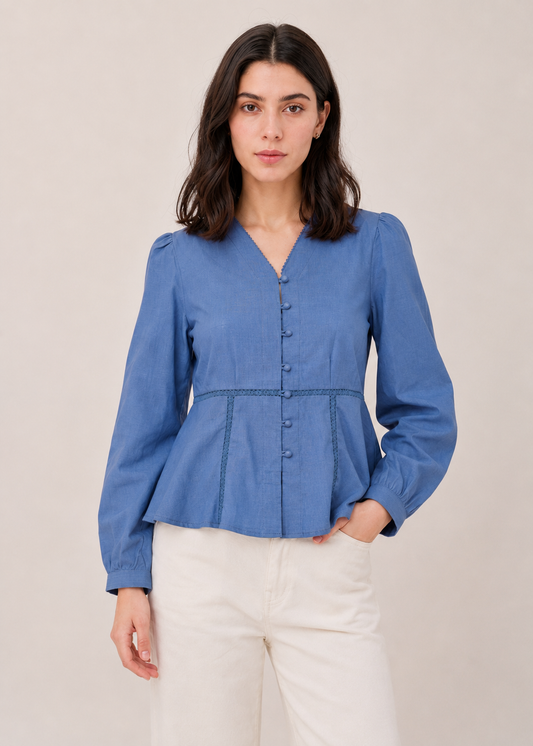 COTTON LACE TOP