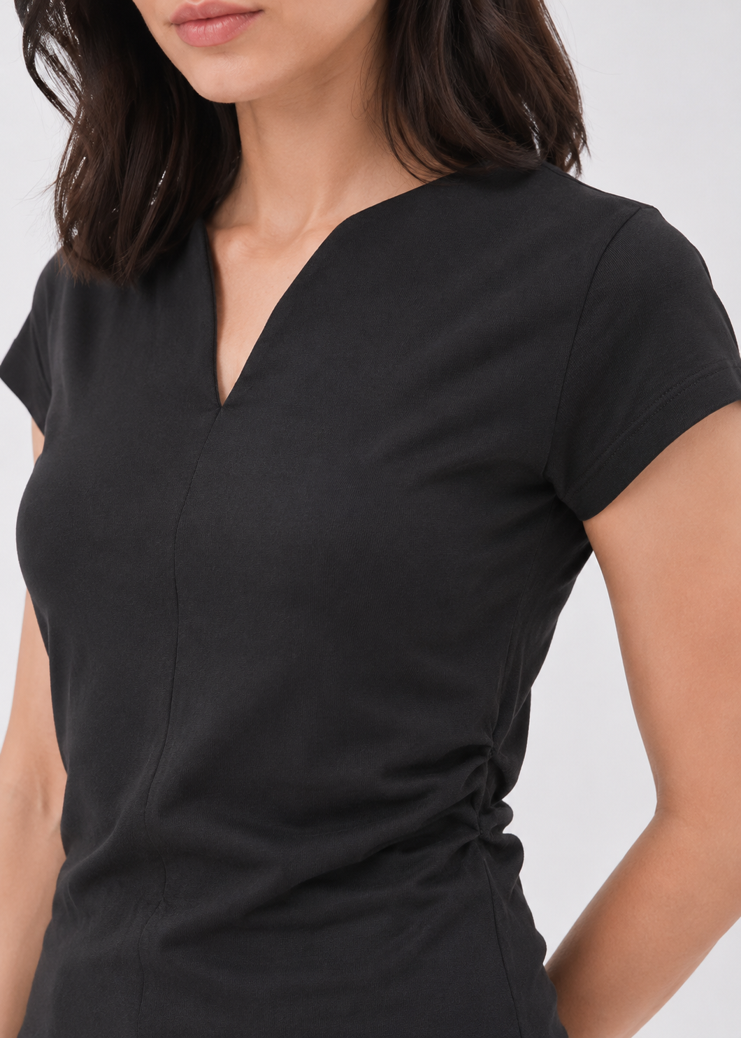 tulip neck tshirt