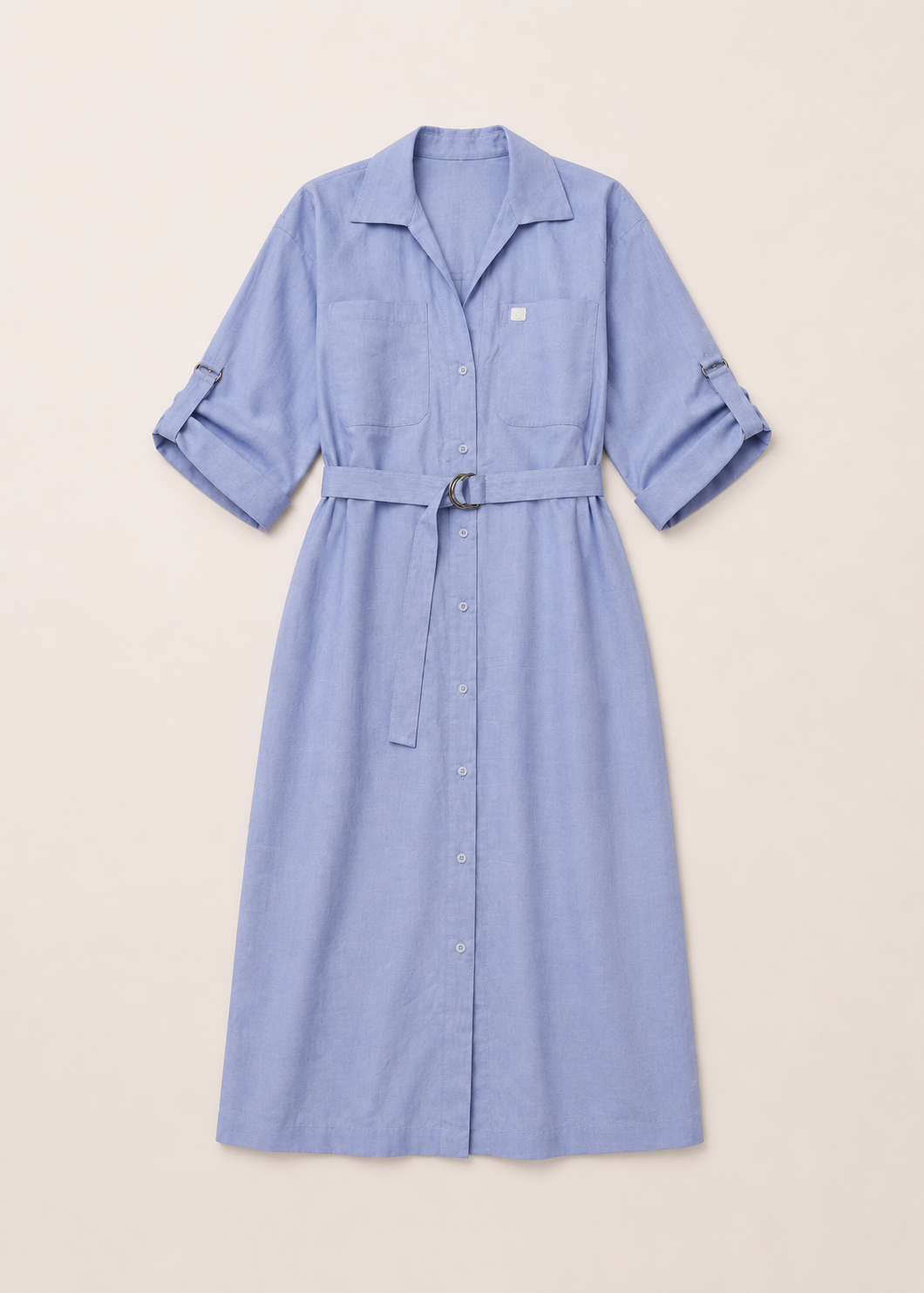 front open woven dress