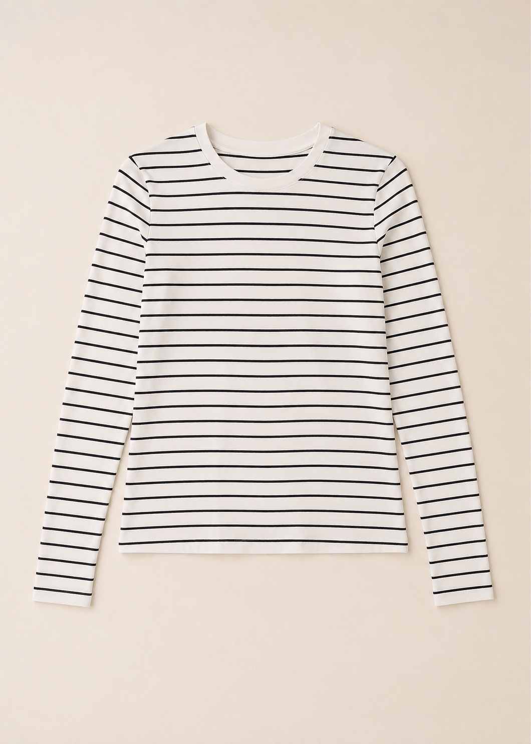 striped crew neck tshirt