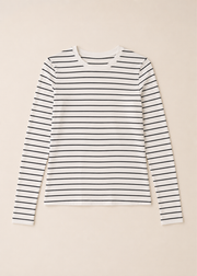 striped crew neck tshirt