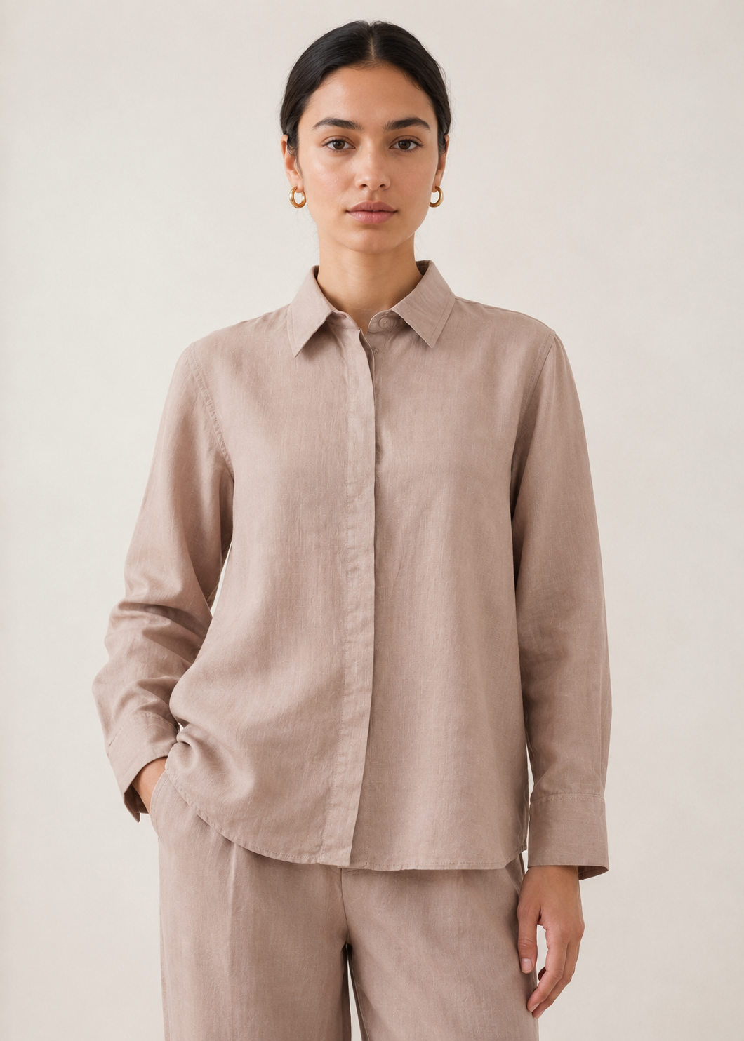 Linen Casual Button Down Co-ord