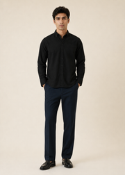 mens linen button down shirt - MW09SS26B