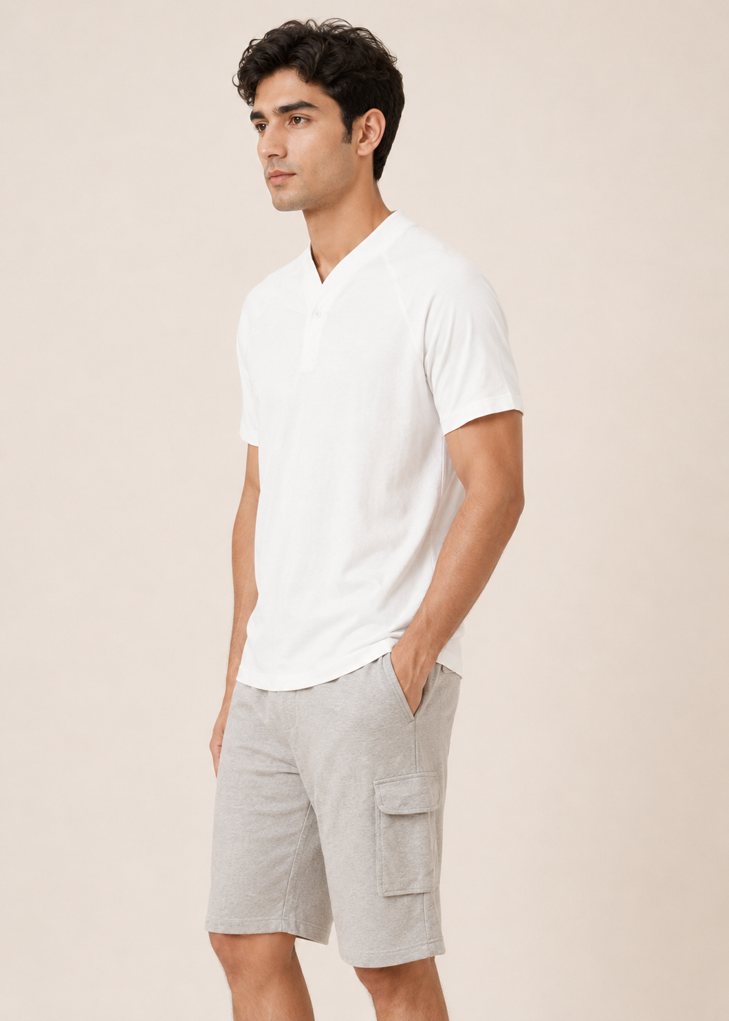 Knit Henley Shirt