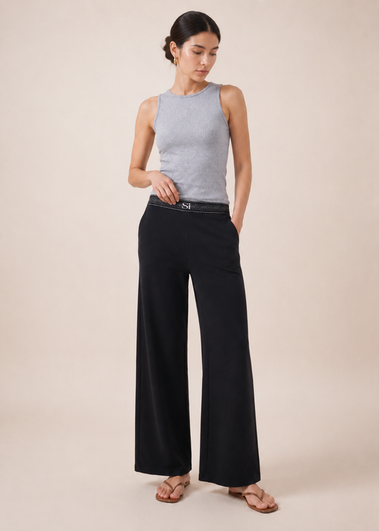 easy pullup knit trousers - WKB07SS26A