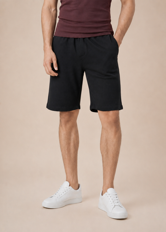 WAFFLE KNIT SHORTS