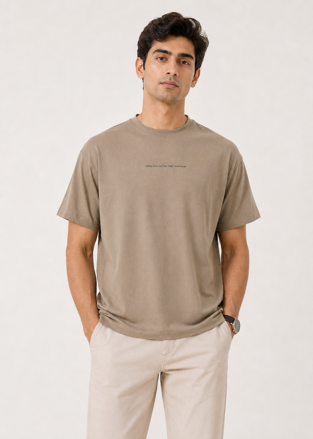 Slogan Crew Neck T-Shirt