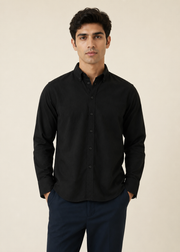 mens linen button down shirt - MW09SS26B