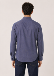 linen blend checkered shirt