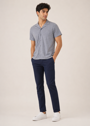 knotch collar knit shirt
