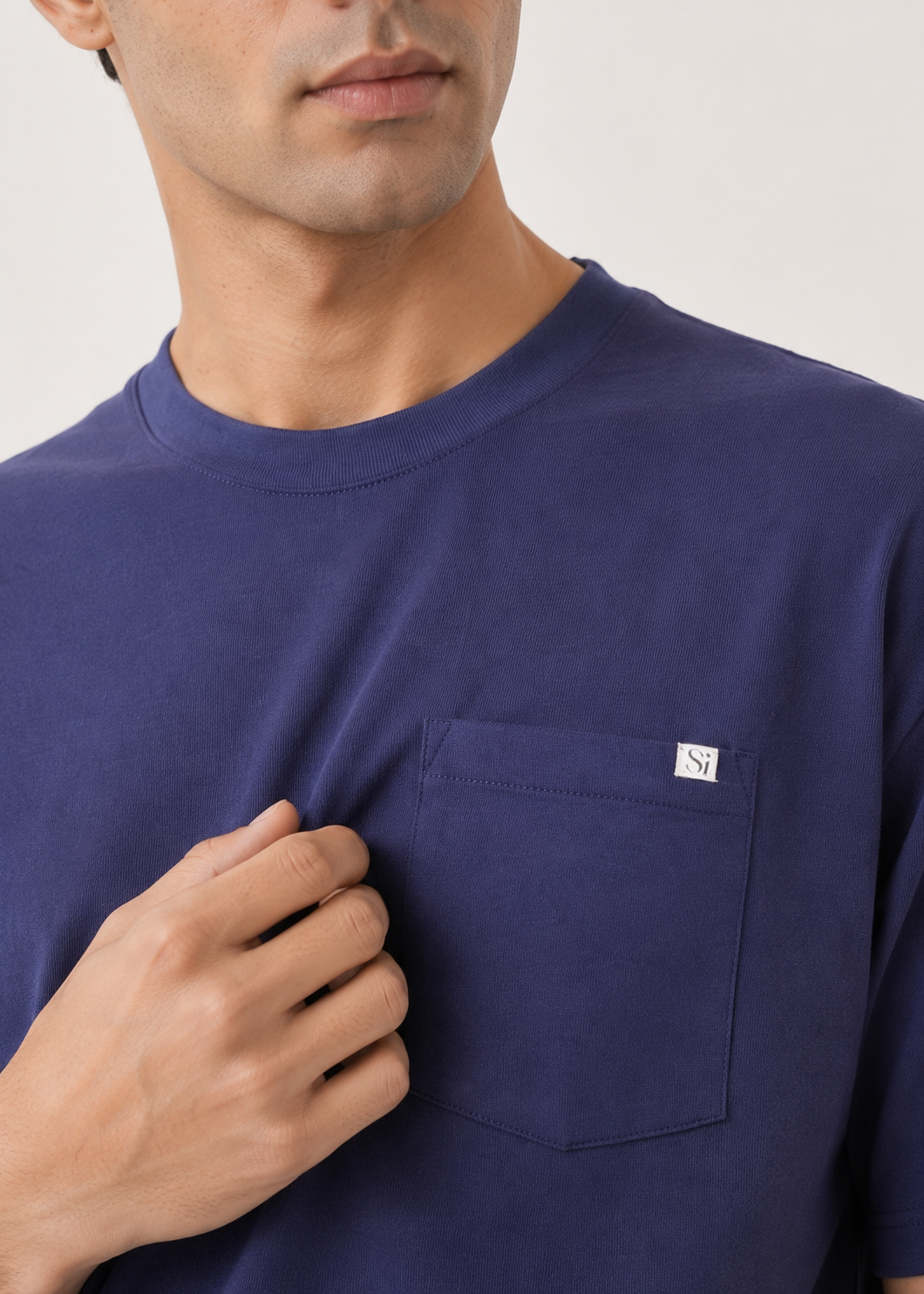 Crew Neck Pocket T-Shirt