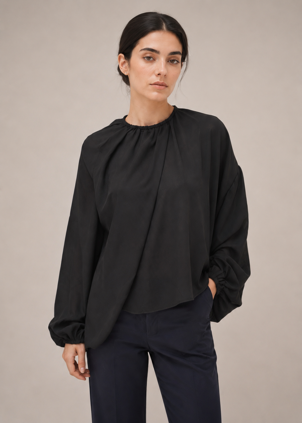 overlaped fashion top