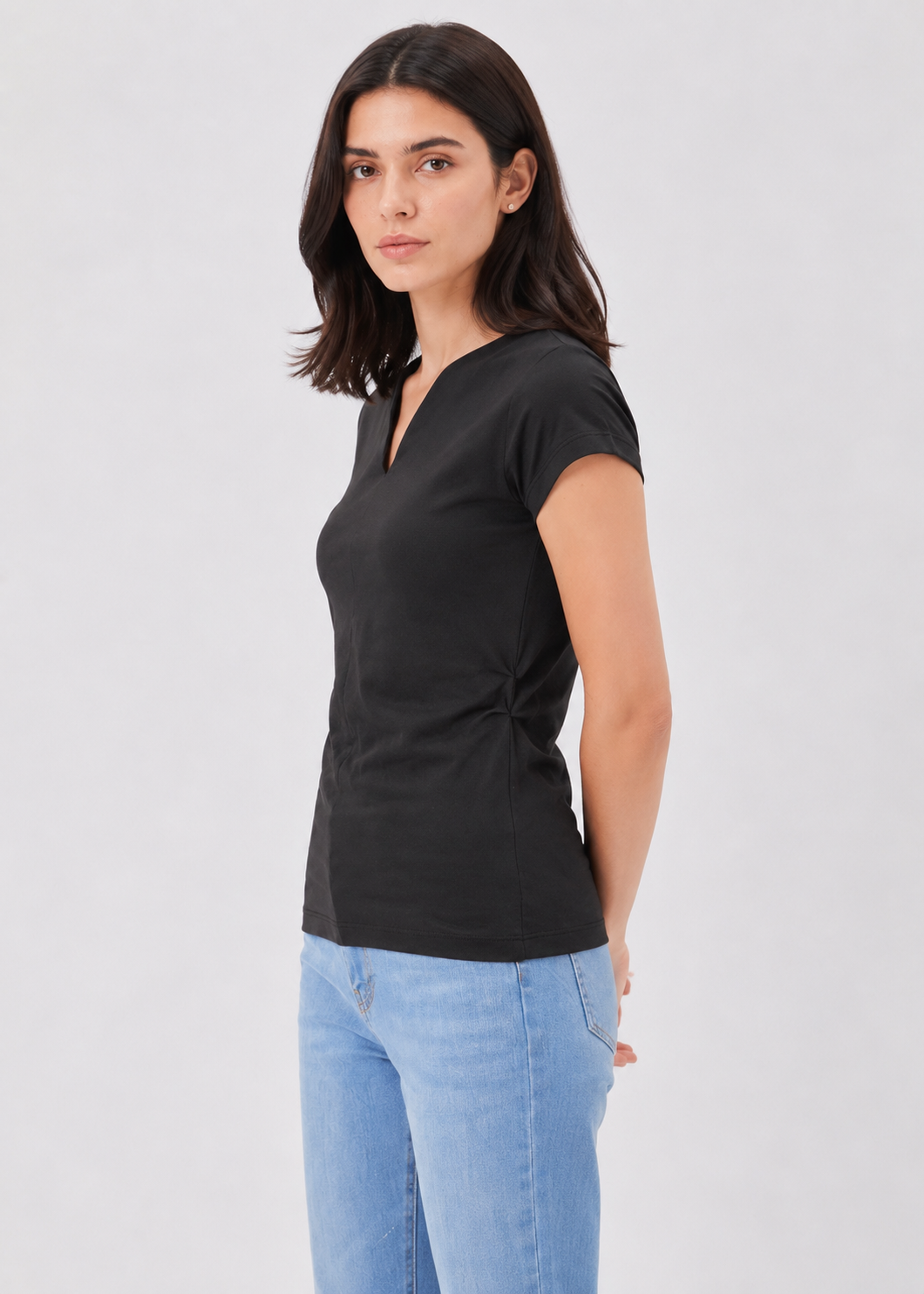 tulip neck tshirt