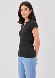 tulip neck tshirt