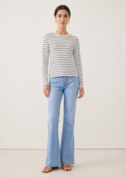 striped crew neck tshirt