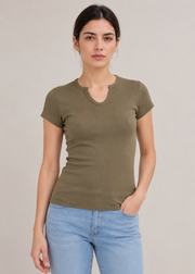 V-Cut Neck Tshirt
