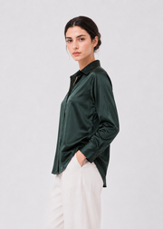 NOTCH COLLAR JACQUARD SHIRT