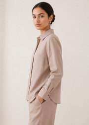 Linen Casual Button Down Co-ord
